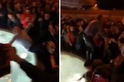 James Pallotta celebró lanzándose a una fuente en la plaza de Roma para festejar el pase a semifinales.