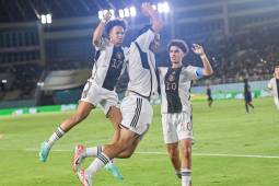 Paris Brunner festejó a lo Cristiano Ronaldo tras abrir el marcador en la final entre Alemania y Francia.