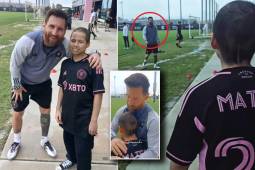 Inter Miami: Messi le cumplió el sueño a un niño que padece cáncer cerebral y así fue captado el hermoso momento