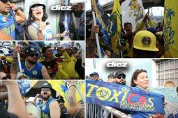 Todo lo que se vivió en las inmediaciones del Estadio Nacional previo al choque entre Olimpia y América por la Champions de Concacaf. (Fotos por Alex Pérez)