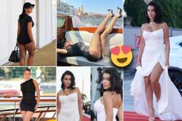 La novia de Crrstiano Ronaldo se volvió tendencia en las redes sociales por los looks que exhibió durante el evento.