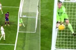 Lamine Yamal había marcado para el Barcelona, pero el VAR le avisó al árbitro que el gol no valía.