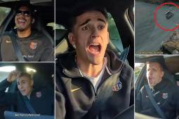 Jugadores del Barcelona enloquecen al volante y la reacción de Araujo: “¡No, Gavi!”