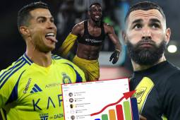 Doblete de Julián Quiñones y presiona a Cristiano Ronaldo: así quedó tabla de goleadores en Arabia Saudita