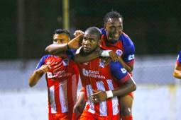 Celebración de Olimpia en uno de sus encuentros en el Apertura 2019.