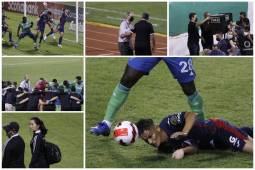 Repasamos las imágenes que captó el lente de DIEZ en el juego de esta noche entre Motagua y Seattle Sounders. Fotos. Neptalí Romero.