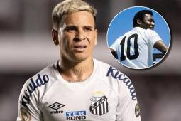 Yeferson Soteldo lució la número 10 en Santos y ese dorsal nadie lo volverá a llevar mientras juegan en Segunda.