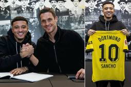 Jadon Sancho volvió al Dortmund en calidad de cedido hasta final de temporada y llevará la camiseta 10.
