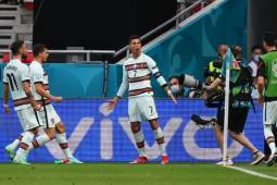 Cristiano Ronaldo marcó el 2-0 de Portugal ante Hungría en el Puskas Arena.