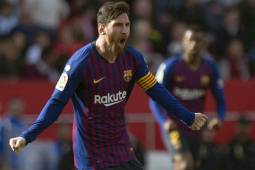 Duro partido para el Barcelona ante el Sevilla en el Sánchez Pizjuán, pero Messi hizo un gran partido e hizo tres goles.