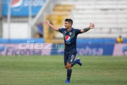 Matías Galvaliz celebra su anotación ante UPNFM. Foto: David Romero