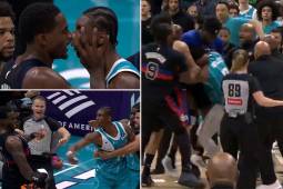 La pelea del año en la NBA: puñetazos y cuatro expulsados en la victoria de Pistons sobre los Hornets