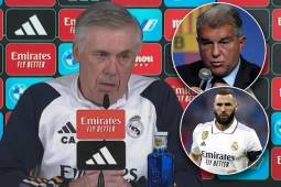 Ancelotti en la conferencia le respondió a Laporta y confirmó que ha hablado sobre la vuelta de Benzema.