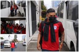 Asi fue la salida del Olimpia rumbo a Estados Unidos la mañana de este viernes. Foto: Jonathan Rodríguez.