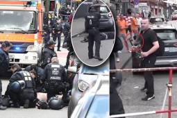 Tensión antes del Polonia-Países Bajos: la Policía le disparó a un hombre que amenazaba con un pico en Hamburgo