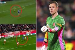 Ter Stegen debutó con el Girona: encaja su primer gol, pero evitan la caída en el último minuto