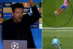 Simeone se engancha tras eliminación del Atlético: “Que levante la mano quién cree que Julián la tocó dos veces”