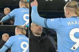 La imagen de Guardiola y Halaand que se hizo viral tras el último partido del City en 2024