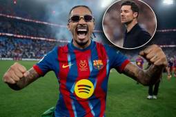 Mensaje de Raphinha justo después de la salida de Xabi Alonso del Real Madrid: Un buen lunes para todos