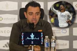 Xavi Hernández en la conferencia de prensa se deshizo de elogios sobre los jugadores del Real Madrid.