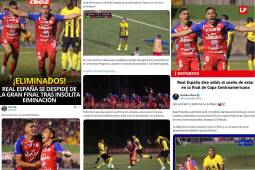 Real España dejó ir el boleto a la final de la Copa Centroamericana de la peor forma ante Xelajú en Guatemala y así reacciona la prensa deportiva. Mensajes duros contra la 'Máquina' y solo se salva el portero Luis 'Buba' López.