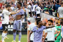 Tres hinchas del Valencia lanzaron insultos racistas contra Vinicius en mayo del 2023 durante un partido en Mestalla.