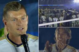 Toni Kroos se despidió del Santiago Bernabéu durante las celebraciones por la Decimoquinta Champions.