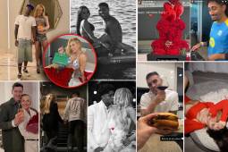 Así disfrutaron del día de los enamorados las grandes figuras del fútbol: los regalos de Vinicius para su novia Virginia y Raphinha se lució.