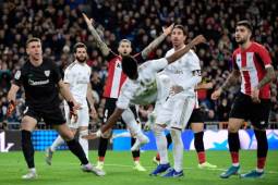 Real Madrid no pudo pasar del empate a cero ante el Athletic de Bilbao y le pierde pisada al Barcelona. FOTO: AFP.