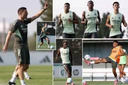 El equipo blanco realizó su primera sesión en Valdebebas con tres ausencias. Sin embargo, Xabi Alonso recuperó a uno de sus defensores. (Fotos Real Madrid)