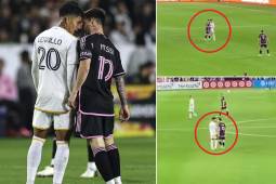 Edwin Cerillo se cruzó con Messi durante el partido y el volante norteamericano no se dejó intimidar.