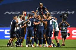 Así celebró el PSG su pase a la gran final de la Liga de Campeones de Europa.