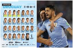 La Selección de Uruguay dio este jueves su lista de convocados para sus próximos desafíos camino a la Copa del Mundo.