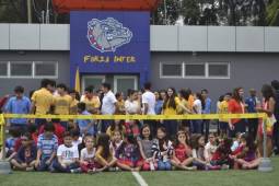 Este es el complejo deportivo que inauguró este jueves la Escuela Internacional Sampedrana. Foto Neptalí Romero