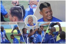 Carlos 'Calolo' Palacios no perdonó a los futbolistas jóvenes que debutaron en el torneo Apertura 2021. Tampoco el entrenador Carlos Padilla se salvó. Repasamos las imágenes que dejó la peculiar tradición en el fútbol.