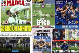 El equipo azulgrana murió en la orilla frrente al Inter en una de las eliminatorias más increíbles de la Champions y se despide el sueño por ganar el triplete. La reacción de la prensa española y periodistas.
