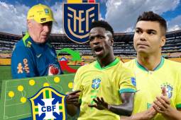 Carlo Ancelotti se estrena como entrenador de la selección brasileña visitando a Ecuador en las eliminatorias sudamericanas. El 11 titular que prepara para conseguir los tres puntos en su esperado debut.