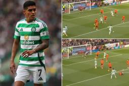Luis Palma volvió a jugar con el Celtic y estuvo cerca de marcar un golazo en la Liga de Escocia