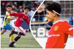 Cristiano Jr. marca golazo con el Manchester United Sub-12 y festeja como su papá ¡Siiiiuuuu!