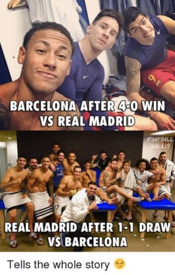 ¡Para morir de risa! Los memes del clásico Real Madrid-Barcelona más recordados