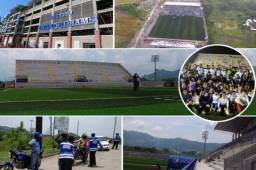 El estadio Emilio Williams Agasse fue inaugurado el viernes en Choluteca por autoridades del gobierno de Honduras y este sábado recibe su primer partido oficial de Liga Nacional.