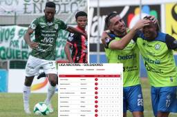 Tremenda lucha se ha armado en la tabla de goleo entre Clayvin Zúniga y Agustín Auzmendi.