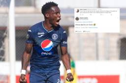 Rubilio Castillo le anotó a Olimpia el fin de semana en la victoria 4-1.