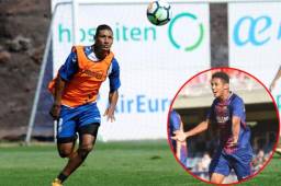 El mediocampista hondureño Bryan Acosta, es titular en el Tenerife, el fin de semana se estará enfrentando al Barcelona del Choco Lozano. Fotos cortesía
