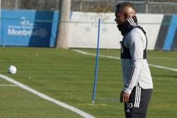 El delantero Romell Quioto en pleno entrenamiento con CF Montreal de la MLS donde se prepara para el arranque de la temporada 2021.