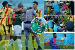 Marathón se impuso 3-1 en la vuelta de semifinal, pero Real España clasificó a la final con global 4-3. Tras el partido se armó el zafarrancho en el césped del estadio Olímpico. Acá las imágenes que captó el lente de DIEZ.