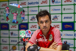 Manolo Keosseián no atendió a los medios de prensa, pero en su lugar estuvo Juan Pablo Rial, asistente técnico. FOTO: Neptalí Romero.