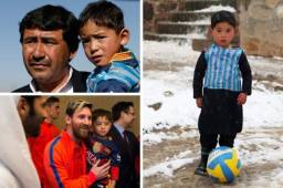 Murtaza Ahmadi se hizo muy famoso por una foto donde salía con una camisa de plástico de Messi, pero todo terminó siendo una historia de terror.