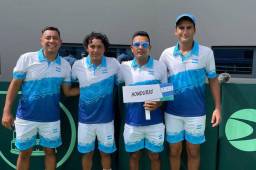 Cuatro tenistas hondureños representan a nuestro país en la Davis Cup 2022 y se entrenan con victoria.