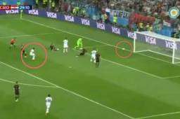 Enzo Pérez falló una opción clara de gol contra Croacia en la Copa del Mundo 2018.